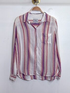 Rails Lightweight Striped Button Up Shirt